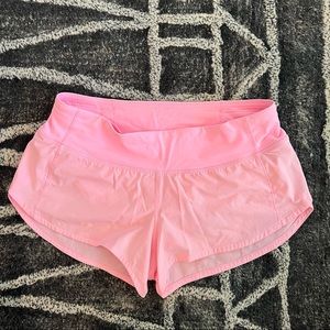 Lululemon Pink Lined Athletic Shorts